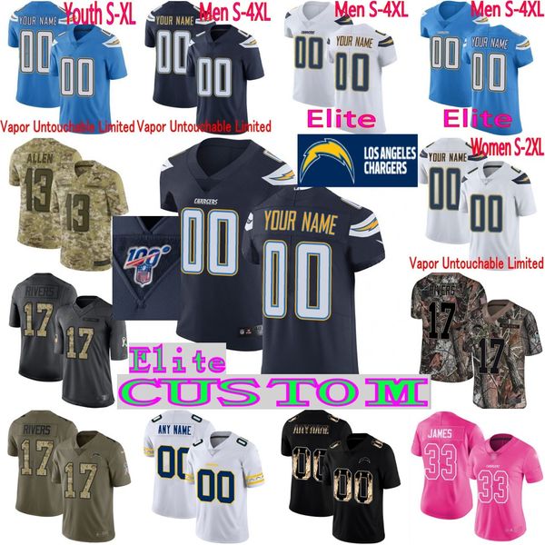 

100th elite cu tom men youth women lo angele keenan allen charger antonio gate mike william melvin ingram iii alworth eau tick jack on