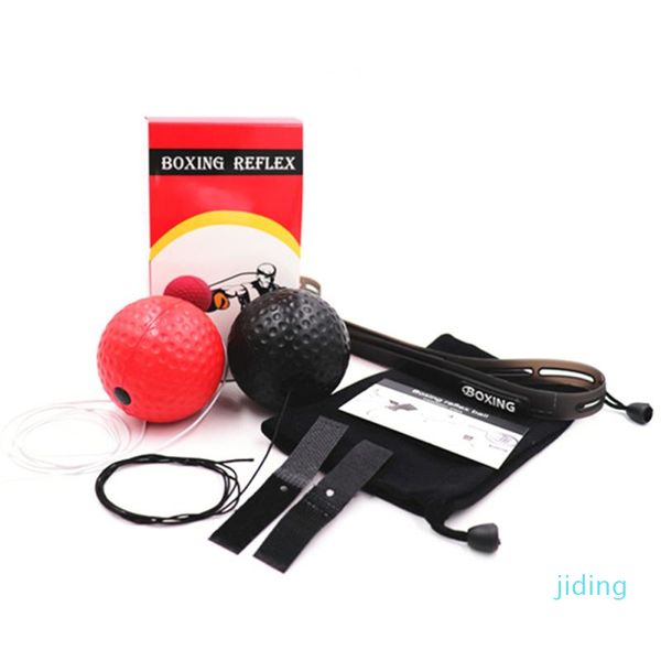 

wholesale-head-mounted boxing ball silicone headband reaction speed soft double ball training set stress boxing muay thai exercise