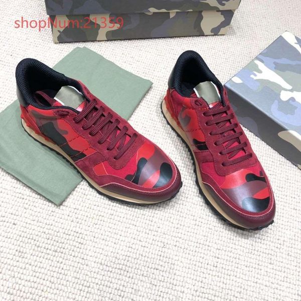 

spring autumn new red black camouflage rivet lovers sport shoes fashionable lacing casual shoes comfortable breathable sports shoes