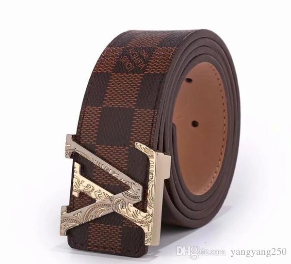 

fashion 2020 belts for men designer belt luxury cow genuine leather belt gold silver black letter buckle women belts waistband, Black;brown