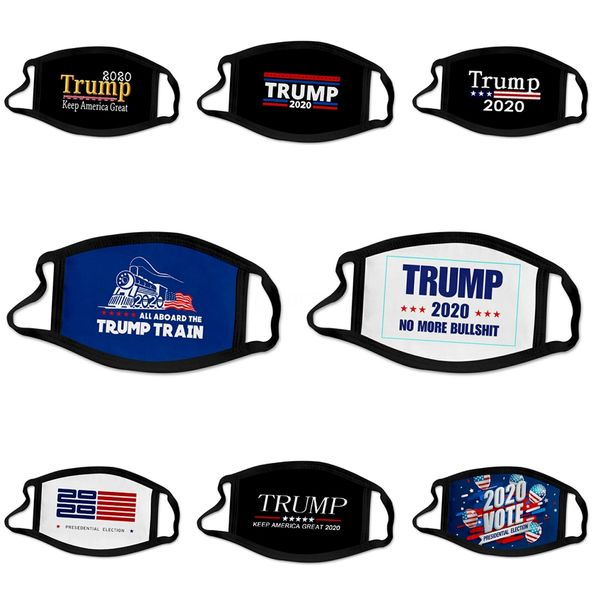 

2020 in stock fast ship kids and face masks with breathing valve 3-layer fashion designer trump mask dustproof earloop #37