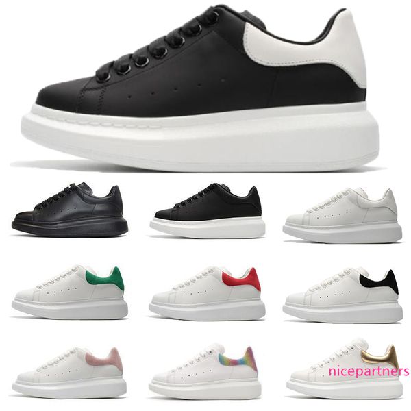 

designer men women casual shoes fashion smart platform trainers flats thick sole velvet leather walking platform luxury dress party sneakers