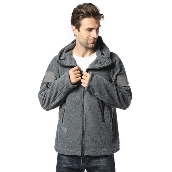 

autumn new men's jacket outdoor cold protection coat casual solid color hooded jacket men's warmth coat y10.4, Black;brown