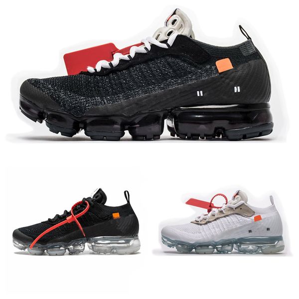 

air vapormax off white shoes mens women triple white black grey knitting trainer fashion designer sneakers size 36-45