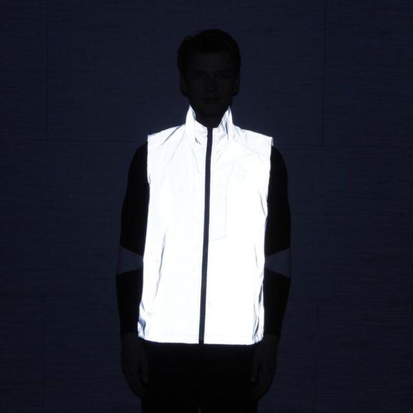 

mens waistcoats men's sleeveless reflective jacket vests men outdoors sports riding vest coat night safety vest outerwear male, Black;white