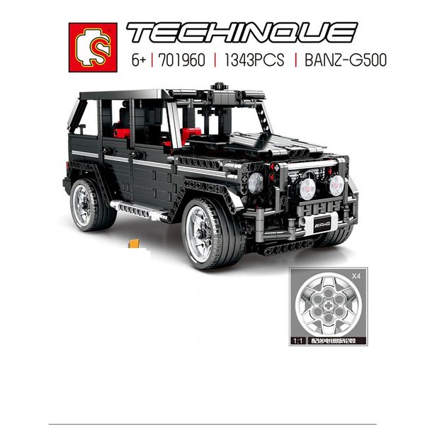 

Sembo701960 Техника серии G500 Mercedes-Benzg большой G модель строительные блоки набор Классич