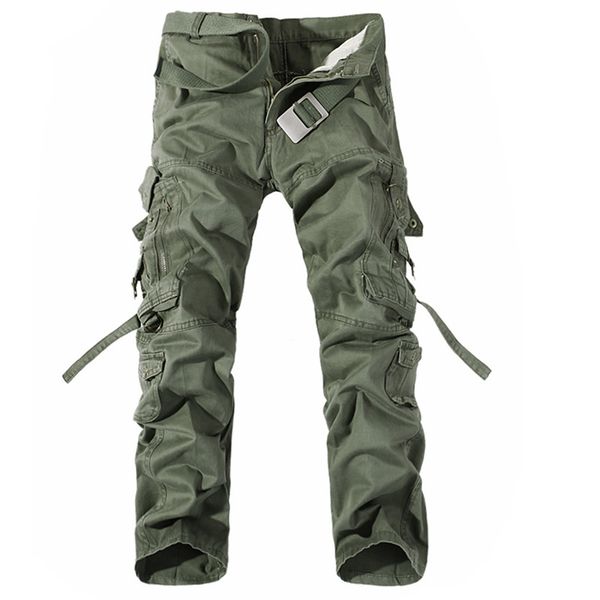 

men cargo pants plus size 28-42 loose brand homme trousers army brand clothing casual work pants men, Black