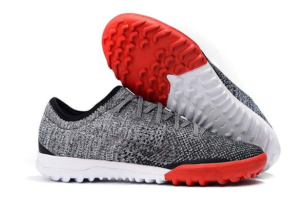 

boutique 2019 men knitted soccer shoes mercurial superflyx 6 elite ic / tf soccer shoes low help silver red football shoes