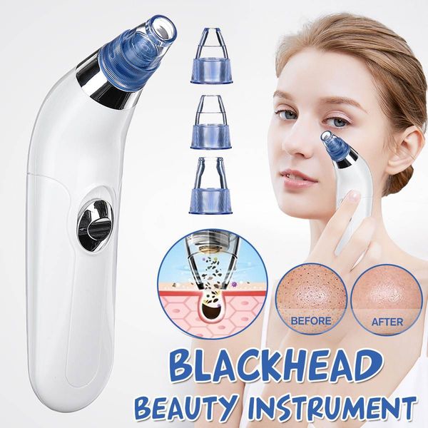 

nose blackhead remover 4 heads vacuum suction pore cleaner electric acne blackhead facial removal machine skin care tool