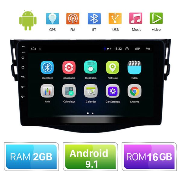 

9" 2din android 9.1 car radio gps navigation wifi stereo for rav4 rav 4 2007 2008 2009 2010 2011 car multimedia player