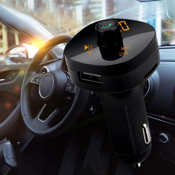 

12-24v blueteeth car kit mp3 player fm transmitter modulator wireless radio adapter usb charger hands-calling #806