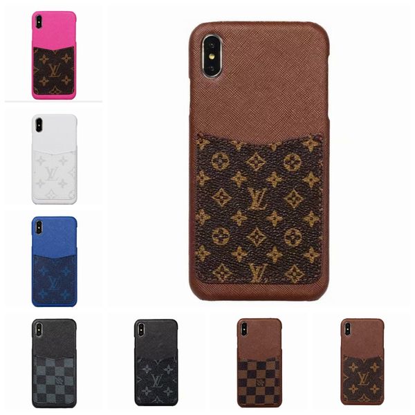 

Luxury fa hion de igner cover grid leather phone back cover for iphone x x max xr with card ca e for iphone 6 6 7 8 plu goophone x 06