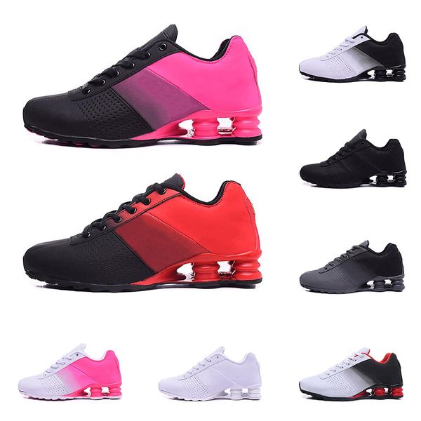 

New Shox Deliver 809 men women running shoes triple black white purple red fashion mens trainers athletic sports sneakers