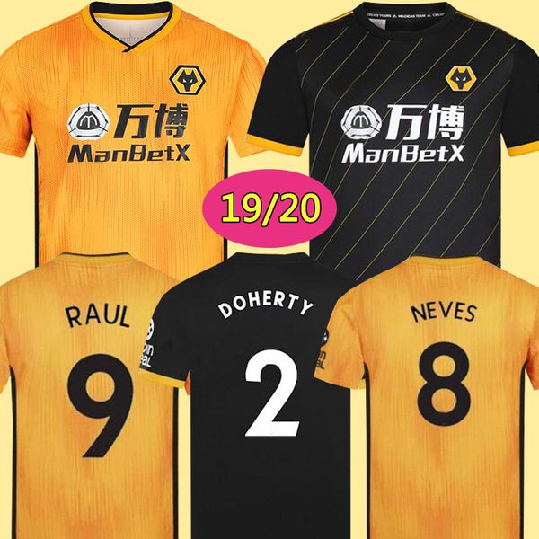 

2019 2020 Wolves NEVES RAUL Soccer Jerseys Adult 19 20 Wolverhampton Wanderers football shirts Doherty DIOGO J. JOTA maillots de foot