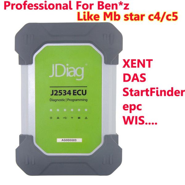

original jdiag elite ii pro j2534 for ben z diagnostic ecu programming jdiag elite ii pro like mb star c4 with multi-languages