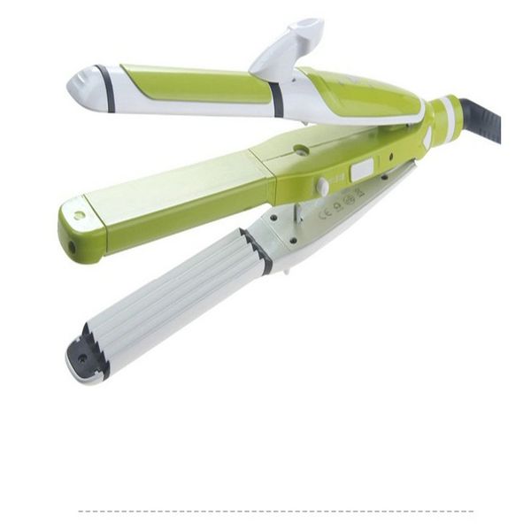 

100-240v ; 3in1 professional hair straightener fast flat iron professional electric straightening ceramic titanium high quality