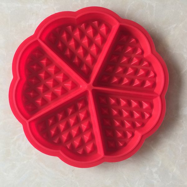 

кухонные инструменты в форме сердца силикагель вафельный торт выпечки diy плесень бытовой термостойкие и легко очищаемые