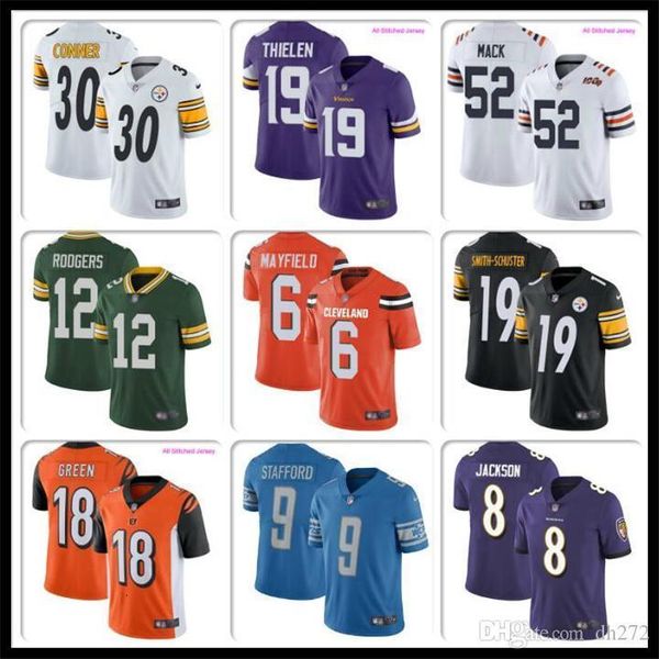 

Men baker mayfield adam thielen jer ey matthew tafford aaron rodger tefon digg odell beckham jr harri on mith football jer ey purple, White