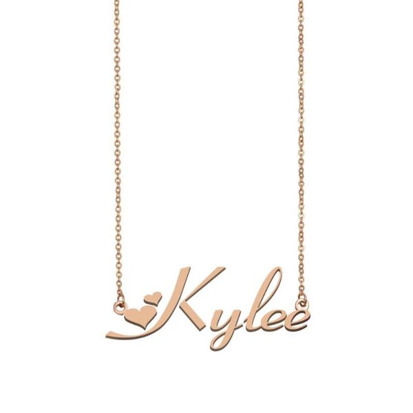 

kylee name necklace , custom name necklace for women girls friends birthday wedding christmas mother days gift, Silver