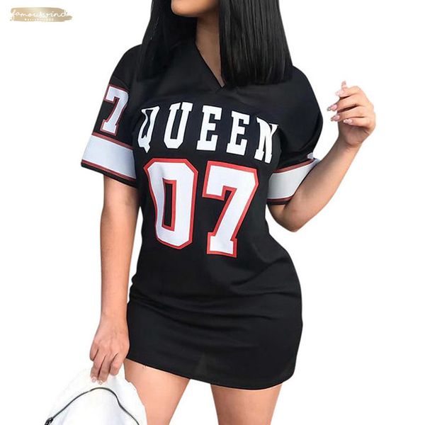 

королева моды мини letters печать женщин сексуальное bodycon платье вскользь с коротким рукавом тонкий работы мода bodycorn платья дизайнер, Black;gray