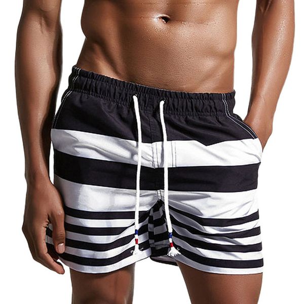 

2017 new brand board shorts men beach swimwear swim short stripes man bermudas surfing boardshorts quick dry male sea sport wear