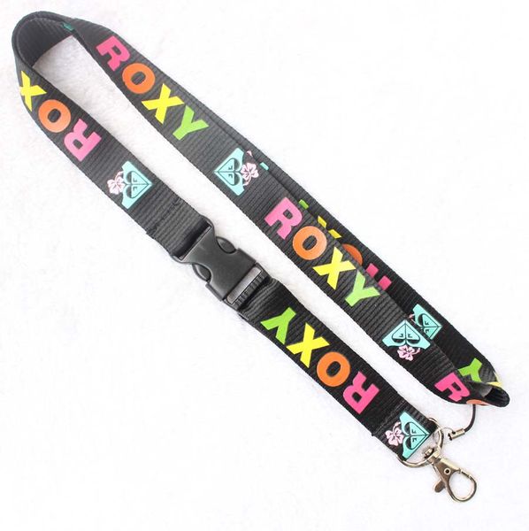 

10 шт Roxy Lanyard Съемного брелок знак ID телефон ремешок камера Новый Спорт