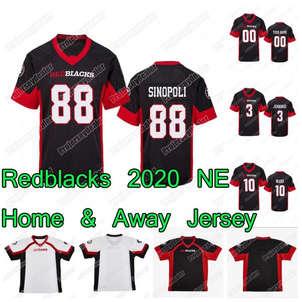 

2020 Ottawa Redblacks William Arndt Dominique Davis Jonathon Jennings Brad Sinopoli Sherrod Nate Behar Football Jersey