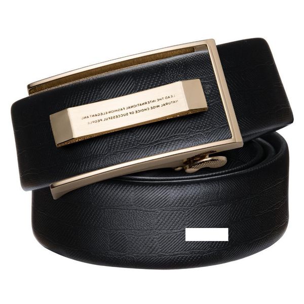 

2018 smooth automatic buckle belts for men solid strap genuine leather belt good quality waistband for business, Black;brown