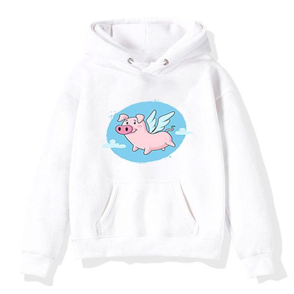 

осень зима дети толстовки детские мальчики девочки толстовки cute pig с длинными рукавами топы балахон дети спортивная пуловеры одежда, Black