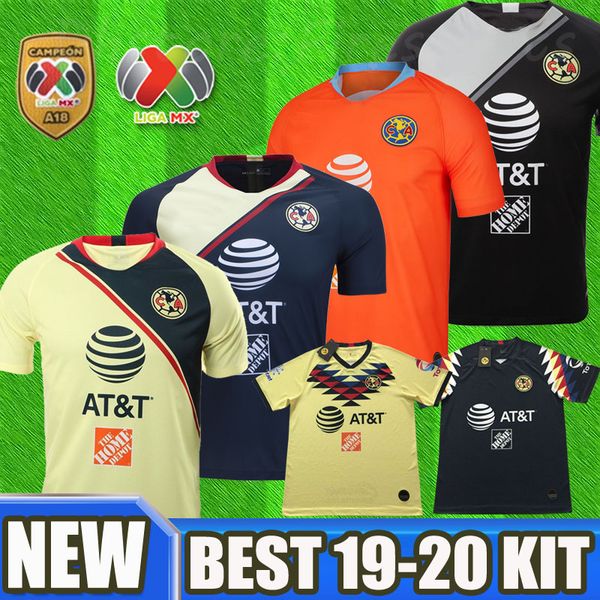 

New thailand 2019 2020 club america occer jer ey home away third 18 19 20 apertura a18 campeon liga mx a pulido football hirt