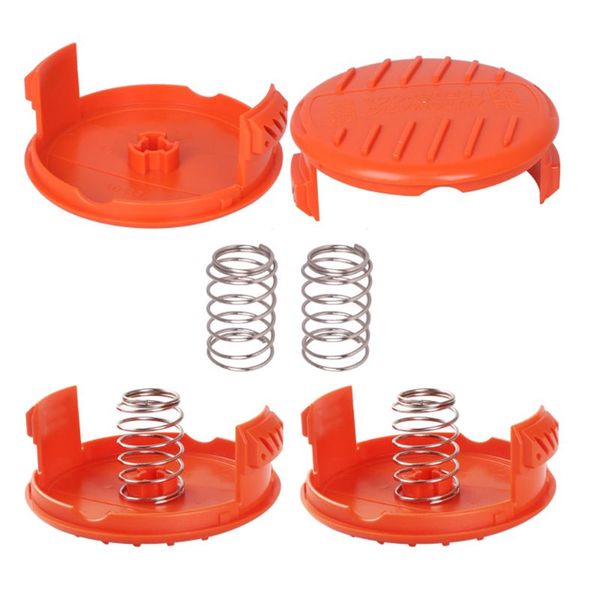 

trimmer replacement spool cap covers and spring for black-decker