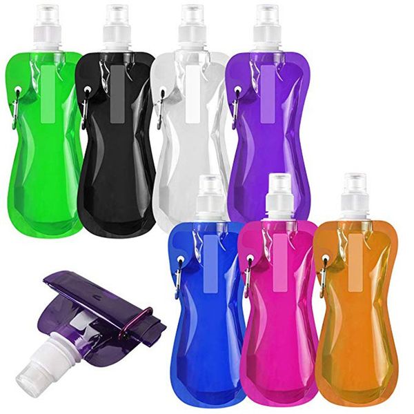 

portable ultralight foldable water bag soft flask bottle outdoor sport hiking camping water bag folding water bucket
