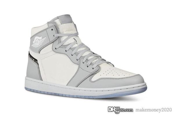 

2020 подлинный Dior x Air Jordan 1 High Low CN8607-002 мужская баскетбольная обувь спортивные кроссовки с оригинальной коробкой