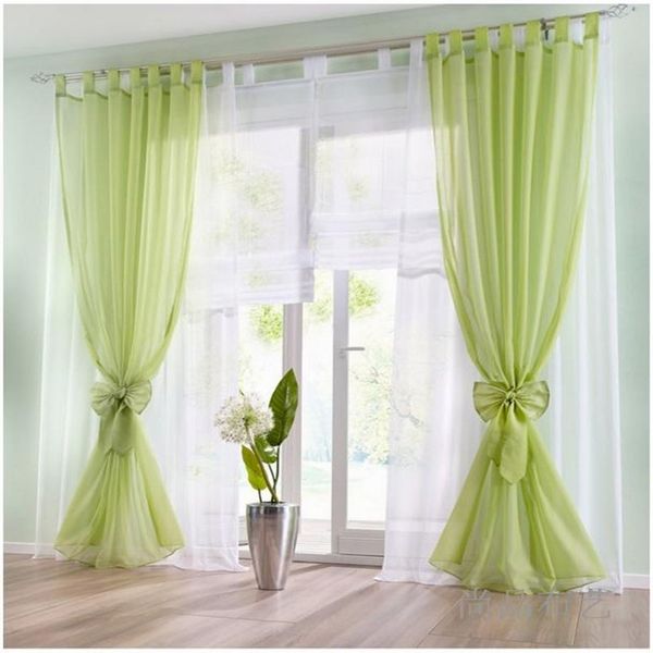 

american sling white solid window tule yarn curtain living room curtains kitchen modern window treatments voile curtain ag184#5
