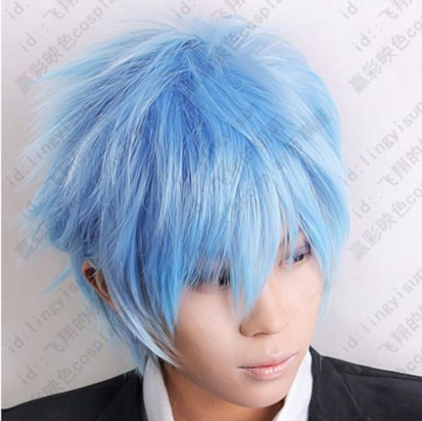 

254 kuroko's basketball kuroko tetsuya ice blue cosplay short wig postage free, Black