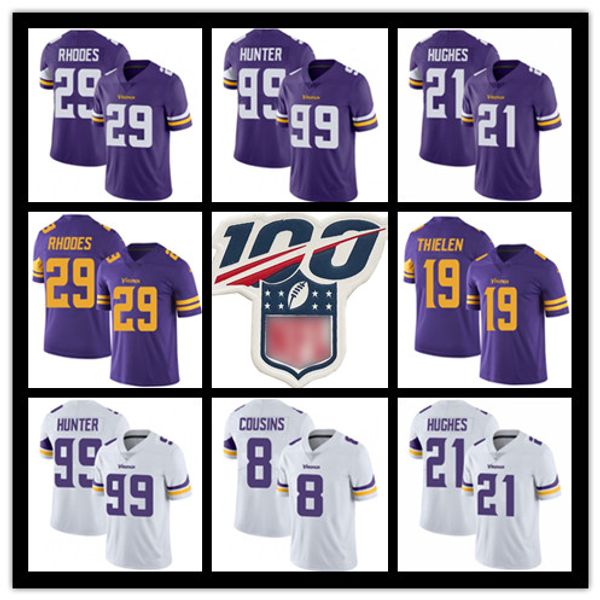 

29 xavier rhodes football jersey minnesota viking 21 mike hughes 99 danielle hunter adam thielen 14 stefon diggs kirk cousins dalvin cook, Black;red
