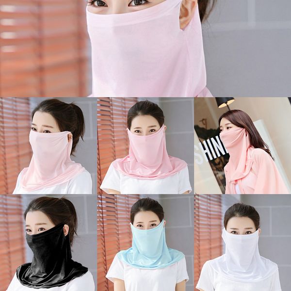 

ahqk7 2020 fishing windproof uv protection sport ski hiking outdoor neck scarf scarf face mask tube magic cycling, Black