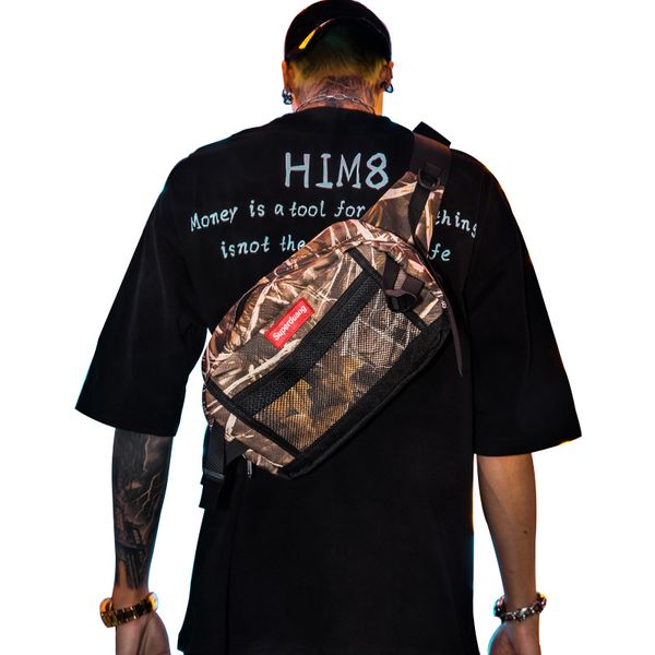 

men bag canvas chest bag camouflage school backpack boy casual crossybody bags travel shoulder pack a94