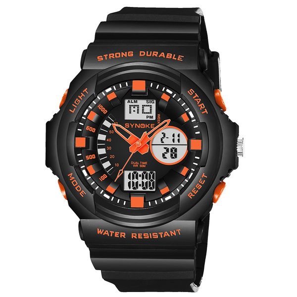 

new mens sports watches brand outdoor digital watch hours altimeter countdown pressure compass thermometer men wrist watch, Slivery;brown