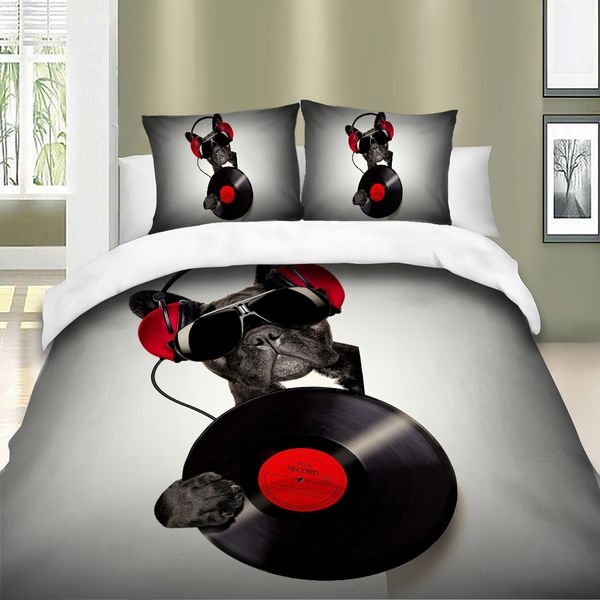 Rocket Style Bedding Set Music Dog Fashionable Soft Cute Duvet