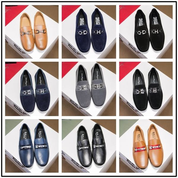 

luxury business dress shoes slip on loafers designer oxfords male brand patent leather leisure fashion plaid flats shoes size 38-4