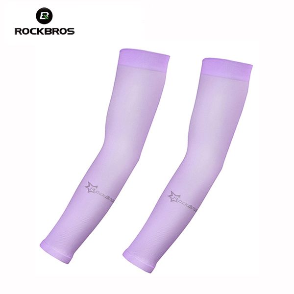 

rockbros summer arm sleeves men women bicycle cycling running fishing clambing golf arm warmer coolmax uv protection oversleeve, Black