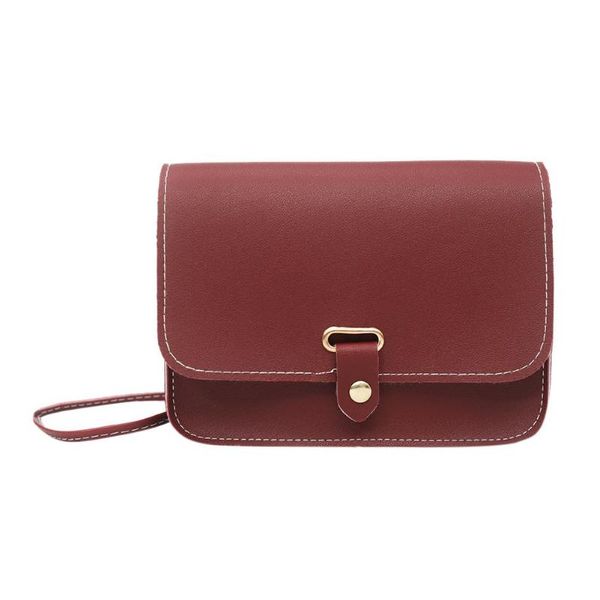 

women solid leather crossbody bag 2019 female fashion messenger shoulder phone bags casual simple satchel bag