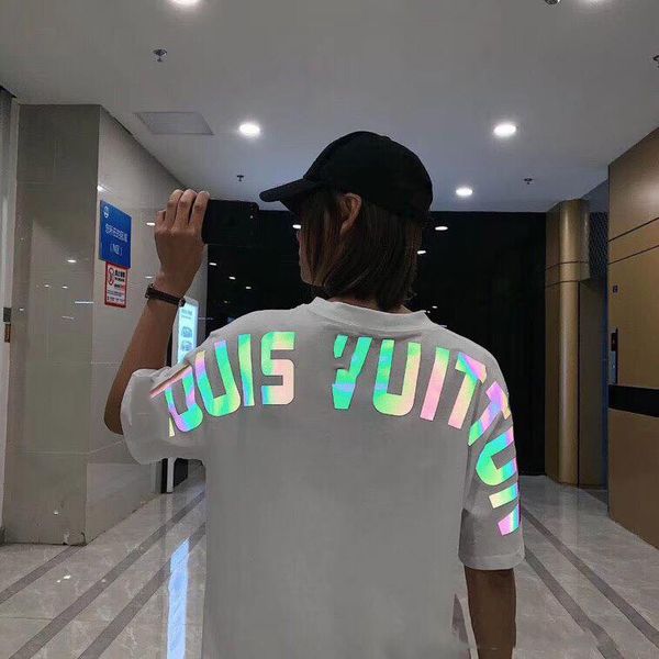 

2019 fa hion brand de igner t hirt hip hop white men clothing ca ual cotton t hirt for men with letter printed t hirt