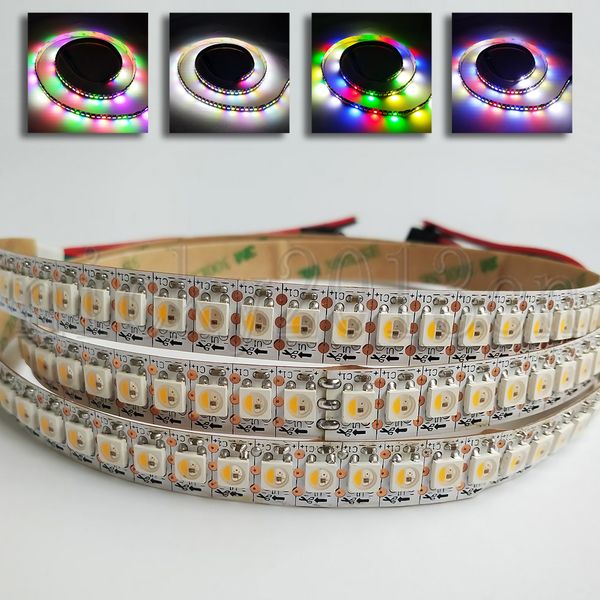 

5v sk6812 5050 rgbw rgbww cct tled flexible strip light tape 1m 144leds 4 in 1 individual addressable magic color changing chasing non water