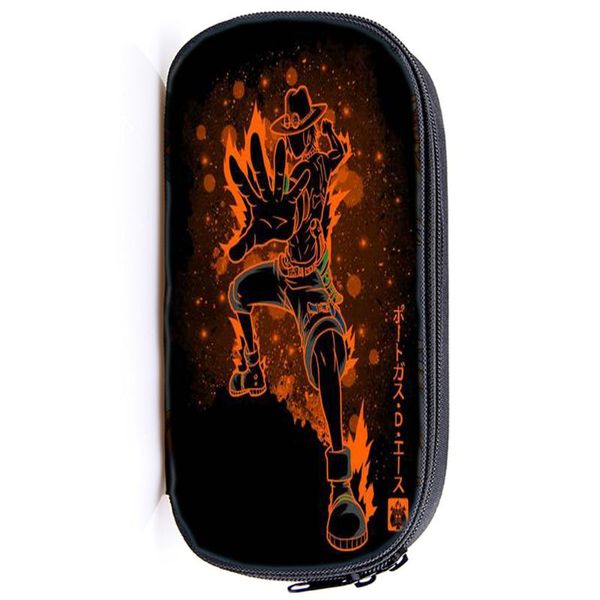 

one piece ace cosmetic bag большой емкости пенал мальчики девочки школа для хранения сумки многофункциональный кошелек