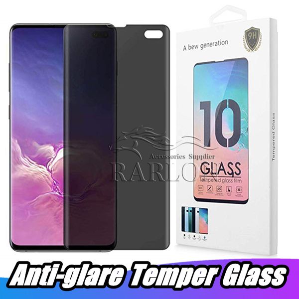 Покрытие 3D Edge Procecation Ecrection Antipy Spy Memdered Glass для Samsung Galaxy S23 Ultra S22 S21 Fe S20 S10 S8 Plus Примечание 20 10 9