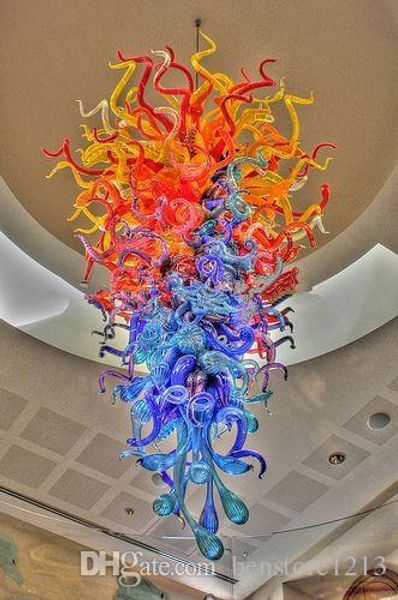

italian large modern chandelier lighting hand blown glass chandelier pendant light with led bulbs chinese supplier