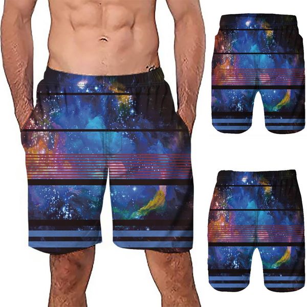 

star print casual shorts fashion sports men's swimwear beach pants quick dry beach swimwear kapielowki meskie #t