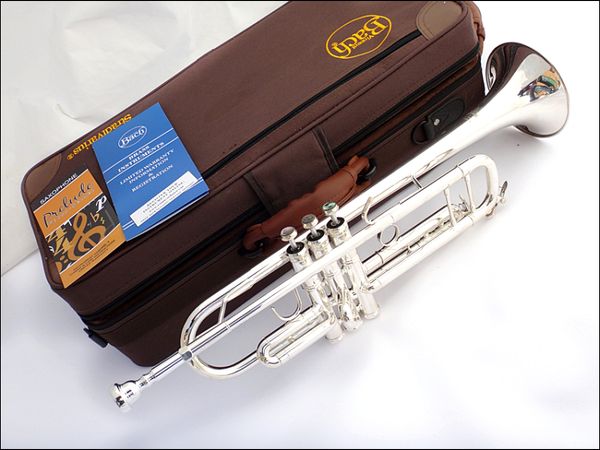 

bach tr-190gs bb труба b flat brass silver plated профессиональный высокого качества труба музыкальные инструменты с принадлежностями беспла